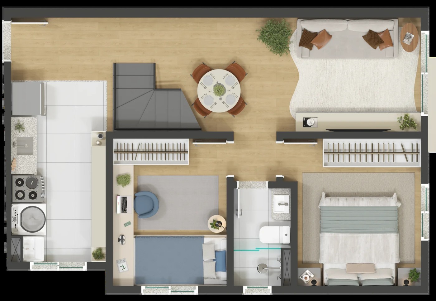 Apartamento, 2 quartos, 47 m² - Foto 33