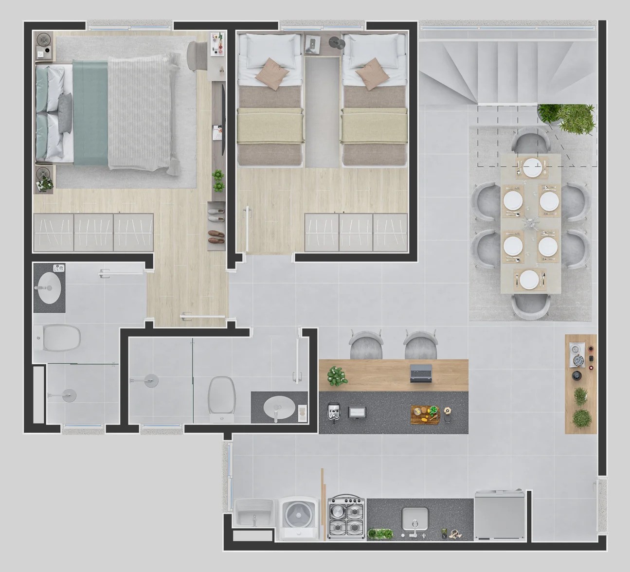 Apartamento, 2 quartos, 56 m² - Foto 17