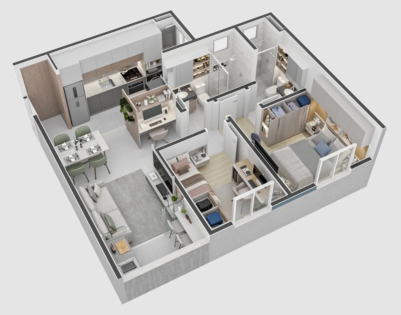Apartamento, 2 quartos, 56 m² - Foto 16