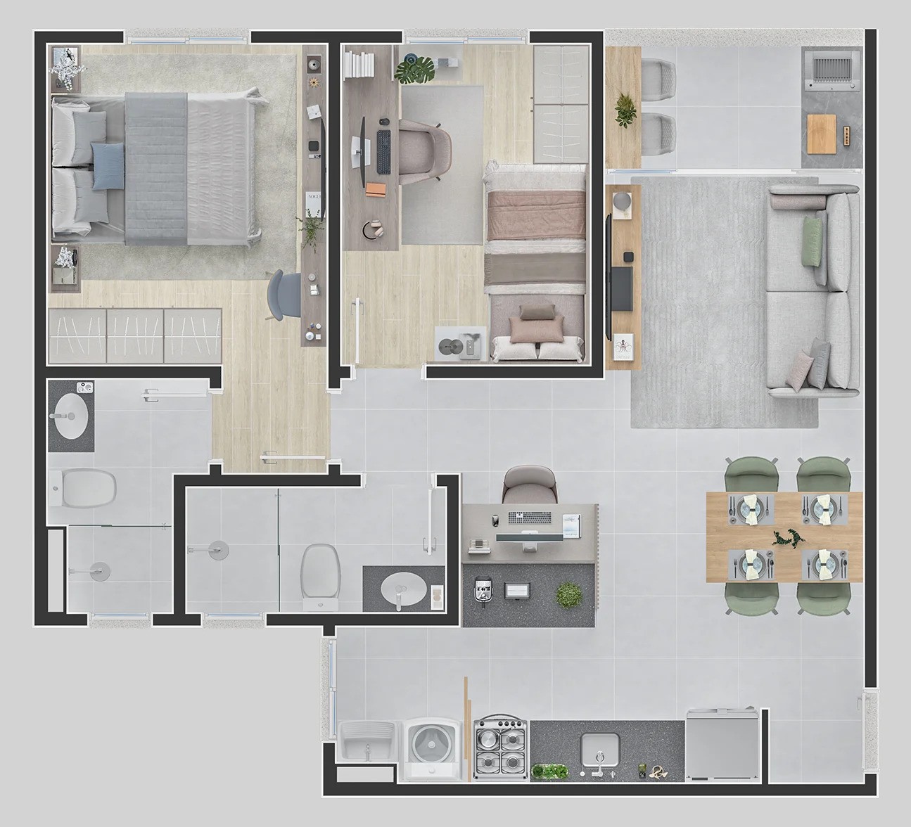 Apartamento, 2 quartos, 56 m² - Foto 15